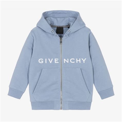 givenchy kids boys blue zip up top|givenchy boys.